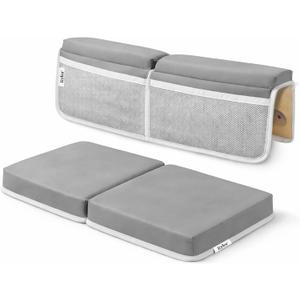Rylor Premium Baby Bath Kneeler Mat & Elbow Rest Pad Set Comfortable Bath Kneeler and Elbow Kneeling Rest Pad for Parents, Extra Long 26'', 2.4'' Thick, Non-Slip Support for Easy Bath Time (Gray), X-Large