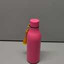 Insulated Water Bottle with Strap,18 oz Double Wall Stainless Steel Vacuum Bottles Metal Water Flask, Pink