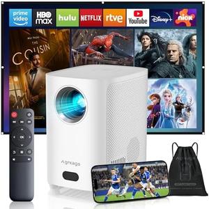 [Electric Focus]Projector with WiFi and Bluetooth, Native 1080P 15,000 Lumens 4K Supported, Agreago Outdoor Movie Projector for Home Theater UP to 300", for iOS/Android/Laptop/TV Stick/HDMI/USB