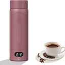 Travel Electric Kettle Portable Mini Kettle,316 Stainless Steel 16.91Oz,Small Hot Water Boiler with 4 Temperature Settings,Fast Boiling Water with Auto Shut-Off and Boil Dry Protection (Cranberry)