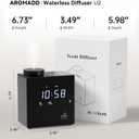 2026 Smart Waterless Diffuser, 2000 Sq.Ft Cold Air Scent Diffuser with Clock & Environmental Display | 7 Fragrance Levels, 9 Timer Settings, Hotel Collection Diffuser for Home & Large Rooms (Black)