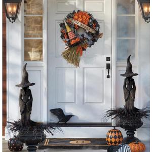 2 x Witch Statue-Halloween Resin Witch Statue-Collectible for Halloween Holiday Party Supplies & Spooky Seasonal Display