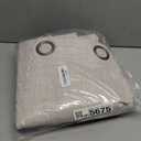 Lajode Beige 100% Blackout Curtains for Living Room 90 Inch Length 2 Panels Set, Thermal Insulated Light Blocking Faux Linen Curtains for Bedroom, Bronze Grommet Boho Window Drape Each 52" Wide