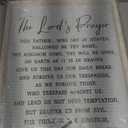 The Lord’s Player Rustic Bible Verse Framed Wall Art, 16''×24'' Holy Narrow Positive Religious Christian Saying Sign for God Jesus Christ Prayer, Vintage Inspirational Catholic Scripture Decor