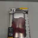 MAGEASY Compatible with iPhone 17 Pro 6.3" Case with Wrist Strap & Finger Loop - Scarf-Bracelet, Premium Leather, MagSafe Compatible, 16 ft Military-Grade Drop Protection - Foulard M (Burgundy)