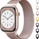 Original Stainless Steel Mesh Loop Compatible with Apple Watch Band 38mm 40mm 41mm 42mm 44mm 45mm 46mm 49mm Women Men, Magnetic Clasp Replacement Strap for iwatch Series Ultra SE 10 9 8 7 6 5 4 3 2 1