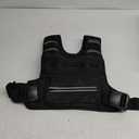 Weighted Vests for Women Men, 8 12 16 20 lb Weighted Vest with Storage Pockets, Rucking Vest with Reflective Stripe, Adjustable Straps Weight Vest for Running, Walking, Workout, Training (Black, 12lb)