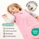 Baby Sleep Sack 18-24 Months 100% Cotton 0.5 Tog 2t Toddler 3 Pack | Wearable Blanket Breathable Soft Summer Lightweight Sleep Sacks with 2-Way Zipper, Size: XL(18-24M)