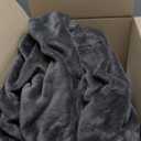 Oversized Blanket 120x120 Inches, Giant Huge Companion for Bed, Sofa,Travel and Camping, Extra Large Big Soft Blanket Fits The Whole Family and Outdoors, Dark Grey 10'x10'