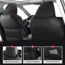MIROZO Rav4 Seat Covers Full Set,Waterproof Car Seat Covers Fits for 2019-2025 Toyota RAV4 Non-Hybrid LE/XLE/Limited, Leather Seat Protector for Front and Rear (Not for Adv & TRD-Off,Blue)