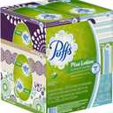 Puffs Plus Lotion Facial Tissues; 6 Family Boxes; 124 Tissues per Box