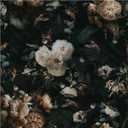 Floralplus Peel and Stick Wallpaper Removable Dark Floral Wallpaper 17.5 x 393 in Renter Friendly Wallpapers for Bedroom Accent Wall Black Floral Contact Paper Flower Wall Mural