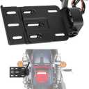 PSLER Sportster License Plate Mount Motorcycle LED Light License Plate Frames Side Mount License Plate Holder Bracket for Forty Eight Sportster XL883 XL883L XL1200 XL1200X 2004-2016 (Black)