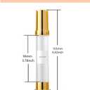 1oz travel bottles 30ml, 4 pcs,Golds clear travel bottles,Airless pump bottles,DIY travel bottle set cosmetic containers Included Gift BoxWith labels,refillable cosmetic containers (Golden)