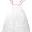 5 Gallon Trash Bags Drawstring, Pack of 42, Small Garbage Bags, 50x61cm, 8g/pcs, Unscented, White