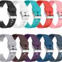 LEEFOX Compatible with Blaze Bands Small Large, Replacement for Blaze Accessories Wristband Watch Sport Strap for Smart Watch Tracker Women Men Teends Stripe Texture 10 Pack No Tracker