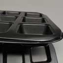 MUXHEL 3 Pcs 12-Cavity Brownie Pan with Dividers, 14" × 10.5" × 1.2" Non-Stick All Edges Cupcake Pan, Black Carbon Steel Square Muffin Pan for Oven Baking