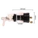 10L0L Golf Cart Ignition Switch 2-PIN for 36V - 48V Electric Golf Cart Club Car DS (1996 Up) Replacement Part 101826201 - with 2pcs Club Car Key