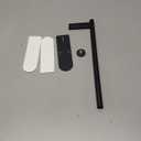 Paper Towel Holder Under Cabinet, Self Adhesive or Screw Mount, Fits Most Standard US Paper Towel Rolls, SUS304 Stainless Steel, Black