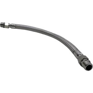 Industrial Grade Compressor Jumper Hose, 3/ 4" NPT Male x 20" Length, 750°F，450 PSI，Both Sides Fittings Rotate Freely，Flexible Whole body Stainless Steel Metal Hose