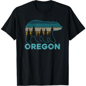 Oregon USA Grizzly Bear Souvenir T-Shirt
