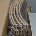 36in Extra Large Christmas Tree Collar - Wicker Woven Tree Collars for Artificial Trees - Large Rattan Rustic Farmhouse Basket for Tree Base Cover with Cord Cut-Out for 7.5ft 9ft 12ft Tree(Natural)