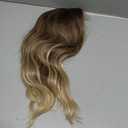 Medium Length Ombre Blonde Ash Wavy Wigs for Women 18 Inch Middle Part Wavy Blond Wig Natural Looking Dirty Blonde Synthetic Heat Resistant Fiber Dark Roots Wig for Daily Party Halloween