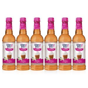 Jordan's Skinny Syrups Sugar Free Coffee Syrup, Vanilla Flavor Drink Mix, Zero Calorie Flavoring for Chai Latte, Protein Shake, Food and More, Gluten Free, Keto Friendly, 25.4 Fl Oz, 1 Pack (EXP 03/10/26)