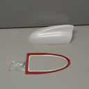 Shark Fin Antenna Cover, AM/FM Signal Roof Aerial Universal for Car Auto SUV Truck ABS Material with Adhesive Base Pearlescent White