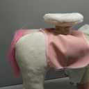 JoJoPooNy Ride on Unicorn Toys for Girls, Ride on Horse Riding Pony for Children 3-6 Years Old, Rideable Plush Walking Horse Animal with Wheels