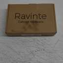 Ravinte 10 Pack 5 Inch Square Cabinet Handles Matte Black Pulls Drawer Kitchen Hardware for Cabinets Cupboard.