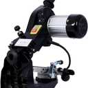 Electric Chainsaw Sharpener, 120 Volt Professional Multi Angle Chain Grinder with Adjustable Grinding Wheels Chain, Can Mounted Bench or Wall for All Chainsaw Chains(Black)