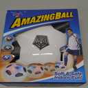 Toyk Boy Toys - LED Hover Soccer Ball - Air Power Training Ball Playing Football Indoor Outdoor Game - Birthday Gifts for Kids, Age 3 4 5 6 7 8-12 Year Old Boys - Soccer (White)