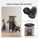 Automatic Cat Feeder: 3L Auto Food Dispenser with Timed Feeding| 6 Meal Programmable& 1-20 Portion Precise Control- Easy to Clean & Setup for Cat Indoor| Desiccant Bag Keep Food Fresh