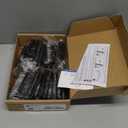 Ravinte 25 Pack Solid 3 Inch Center to Center Slim Square Bar Drawer Handles - Cabinet Hardware in Matte Black - Kitchen Handles and Pulls