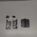 3 Pack goldenwarm 4 inch Oil Rubbed Bronze Door Hinges Exterior Door Hinges - Residential Hinges for Interior and Exterior Doors, 5/8" Radius Corners, Iron