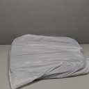 LONBET Laundry Basket with Lid, Made from Breathable Fabric | Aesthetic Clothes Hampers for Laundry with Side Handles & Sturdy Bamboo Frame (40 Gallons - Double, Gray)