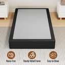 Twin Size 10 Inch Box Spring - Heavy Duty Metal Mattress Foundation (2500lbs Capacity), Noise-Free, Easy Assembly