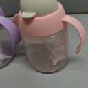 Tommee Tippee Starter Weighted Straw Baby & Toddler 10oz Sippy Cup for 6 Months+, with Silicone Weighted Straw and Easy-Hold Handles, BPA Free, Pink & Purple, Pack of 2
