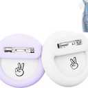 for Air Tag Holder for Kids (2 Pack), Hidden GPS Tracker Case with Invisible Pin for Airtag, Silicone Protective Cover for Toddlers, Children, Elderly, Cloth, Pants, Shoe, Backpack(White+Purple)