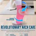 Doctor's Select Plantar Fasciitis Socks - 2 Pairs | Compression Crew Socks for Plantar Fasciitis Relief | Arch Support Socks