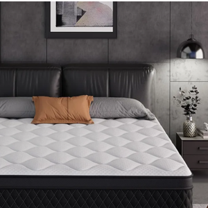 ELEMUSE Full Mattress, 5 Inch Hybrid Memory Foam Mattress in a Box, Pressure Relieving Comfort, Individual Pocket Springs for Motion Isolation, Medium Firm, CertiPUR-US Certified, Fiberglass Free