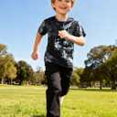 Boys Tie Dye Shirt Cotton Short Sleeve Tshirts for Boys Summer Tops Kids Clothes Size 5-14 Years
