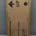 TAVR Furniture Portable Folding Chair with Handle, Heavy Duty Round Fold Stool Chair with 500lbs Capacity for Adults, 18 Inch Foldable Stool for Dorm, Kitchen, Vanity, Church and Outdoor use