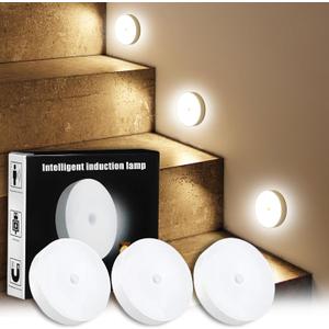 Night Light with Smart Sensor Dusk to Dawn Sensor LED Warm White Ambient Lighting Bedroom Bathroom Nursery Hallway Kitchen Stairs 3 Packs