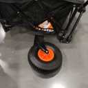 Collapsible Wagon with Wheels, Portable Wagons Carts Foldable, Folding Wagon Cart for Groceries, Sports Garden Shopping Utility Wagon, Black