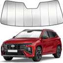 Windshield Sun Shade Custom Fit for Hyundai Tucson 2022-2025 2026, Accordion Folding Thick Window Sunshade Block Heat 99% UV Rays Sun Visor Keep Cooler Car Accessories