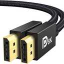 IVANKY 8K DisplayPort Cable 1.4, VESA Certified DP Cable 6.6ft (8K@60Hz, 4K@144Hz, 2K@240Hz)HBR3 Support 32.4Gbps, HDR, HDCP 2.2, FreeSync G-Sync, Braided Display Port for Gaming Monitor, Graphics, PC