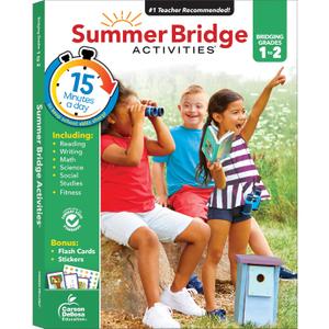 Summer Bridge Activities 1st to 2nd Grade Workbook, Activity Book With Math, Reading Comprehension, Science, Fitness, Social Studies, Writing Practice, and Flash Cards (Volume 3)