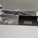 4 Pack Magnetic Pegboard Shelves Wall Organizer Metal Peg Board Shelf Pegboard Steel Tray Pegboard Accessories Organizing Tools for Craft Home Kitchen (Black,12 x 4.8 x 3.6 Inches)